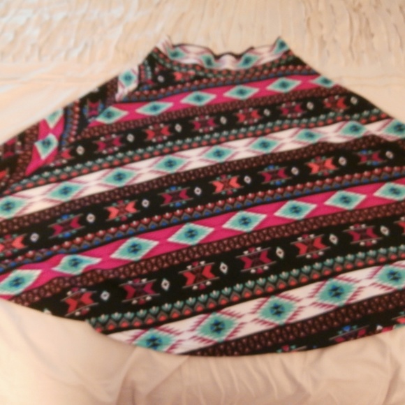 Agnes & Dora Bright Tribal Print Skirt - F1 - Picture 3 of 7